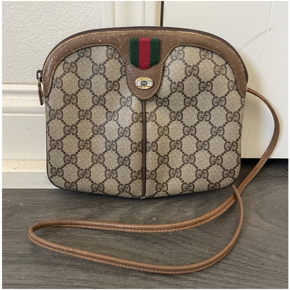 Gucci Handbags - Authentic Vintage GUCCI GG Web Sherry Shoulder Crossbody Bag